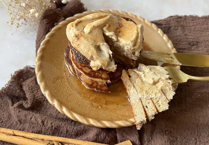 Chai Protein Pancakes with Cinnamon Yoghurt