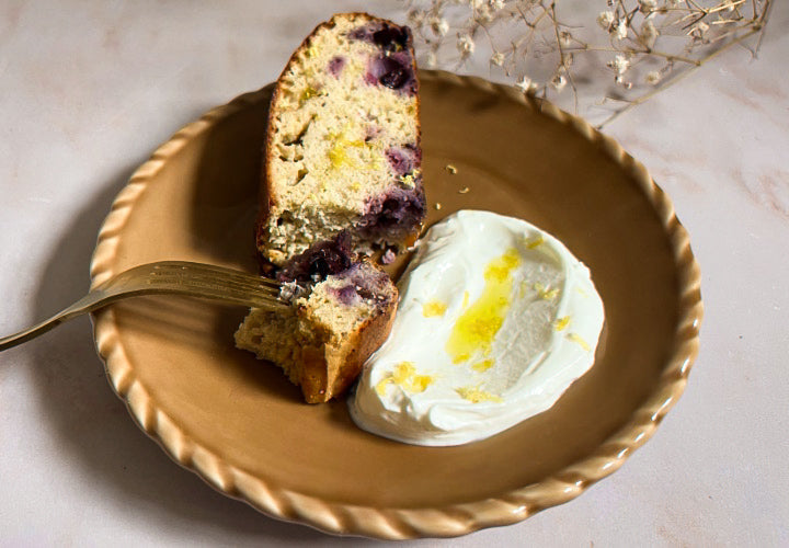 Lemon Blueberry Protein Breakfast Loaf