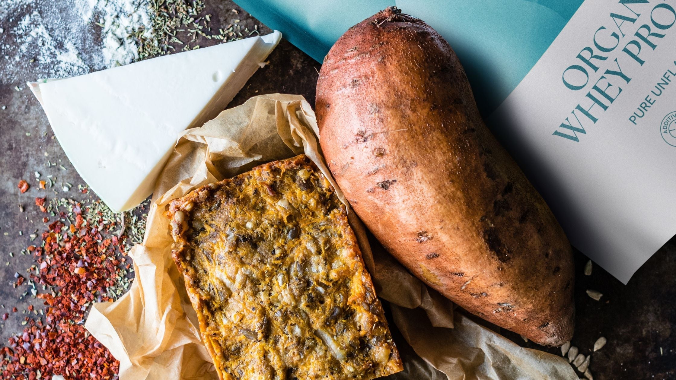 Sweet Potato and Goat’s Cheese Whey Protein Bread