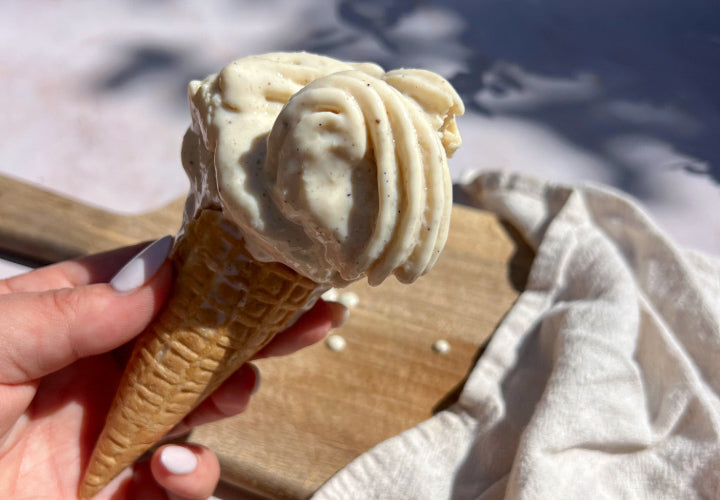 Vanilla Protein Soft Serve Ice Cream