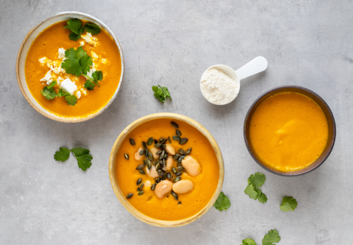 High Protein Carrot Soup