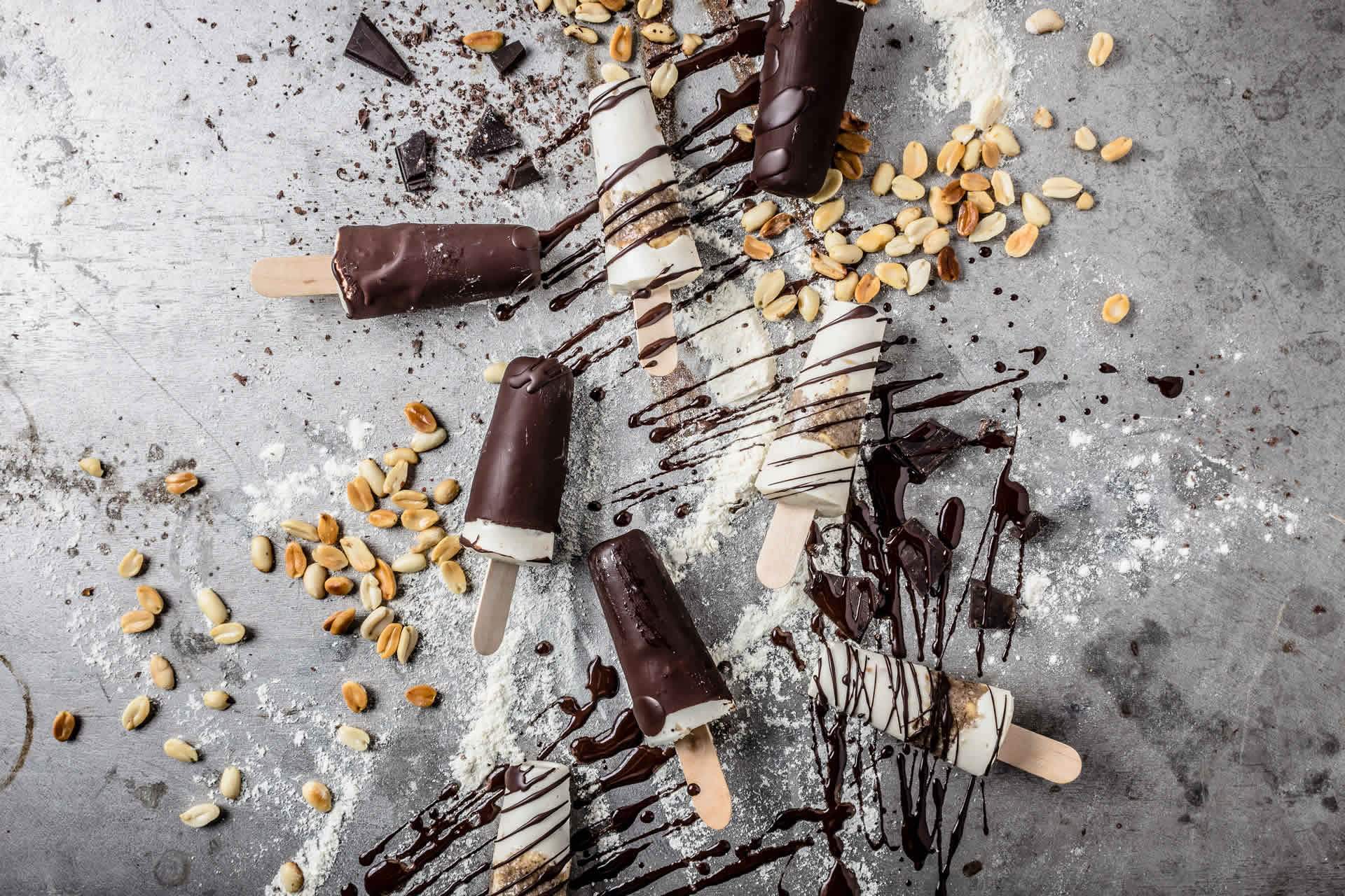 Chocolate & Nut Whey Protein Popsicles