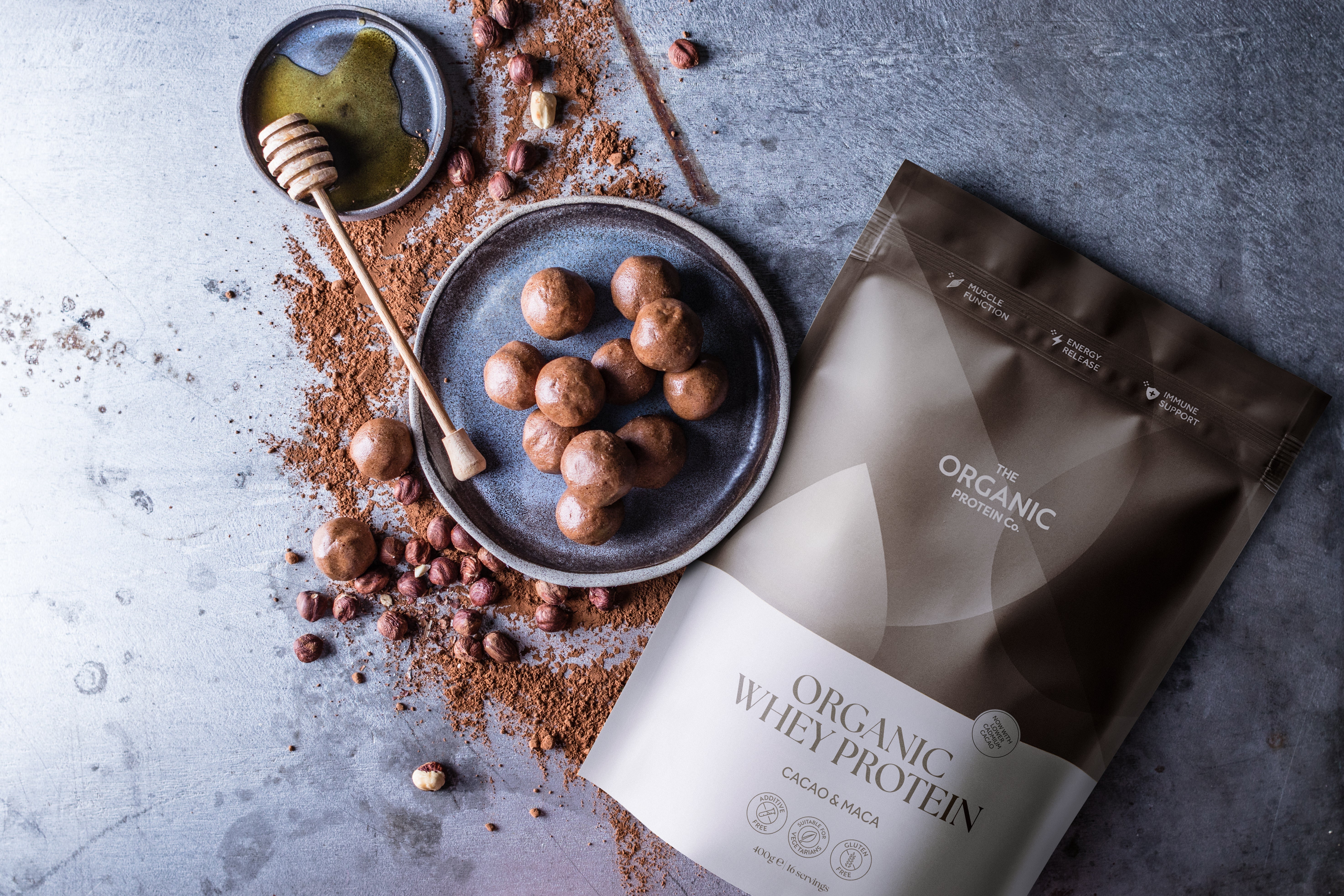Organic Nutella-Style Protein Balls