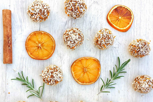 Christmas Cake Protein Bliss Balls