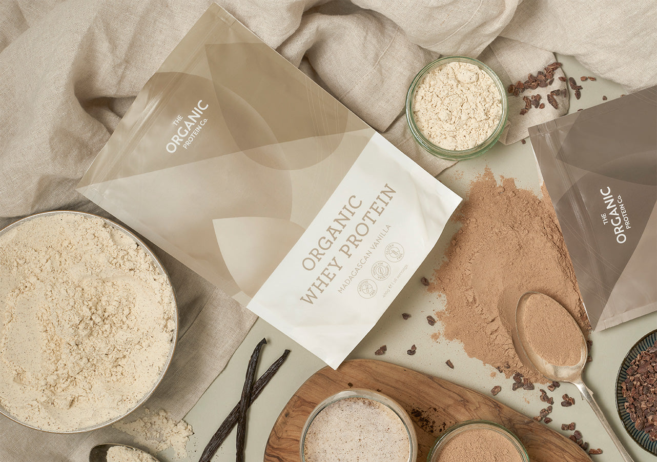 Easily get essential nutrients with organic whey protein powder