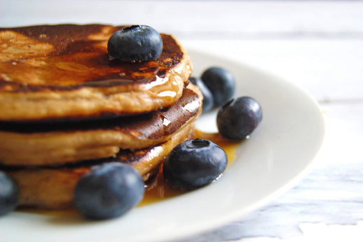 Peanut Butter, Banana & Organic Whey Protein Pancakes