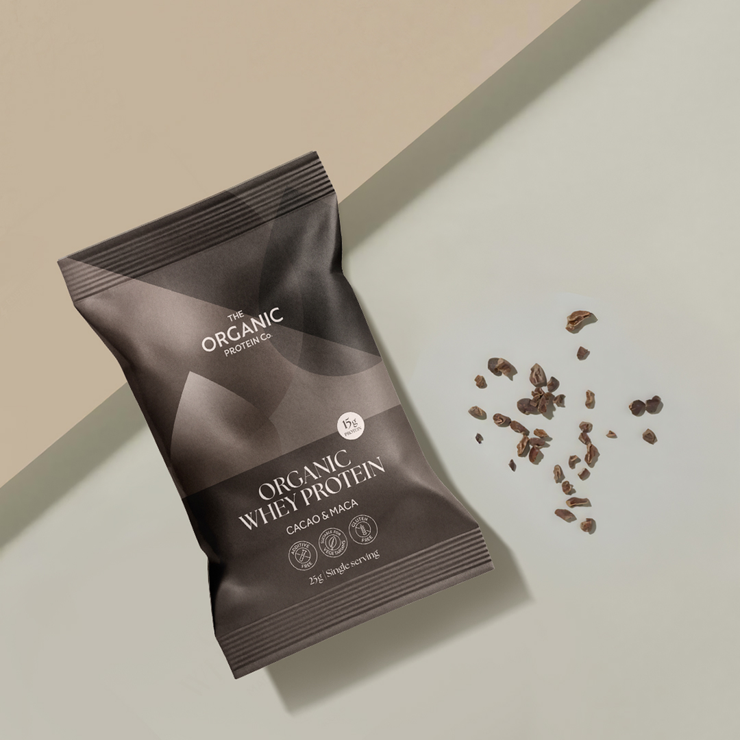 Organic Whey Protein Chocolate - Cacao & Maca (one per flavour, 25g)