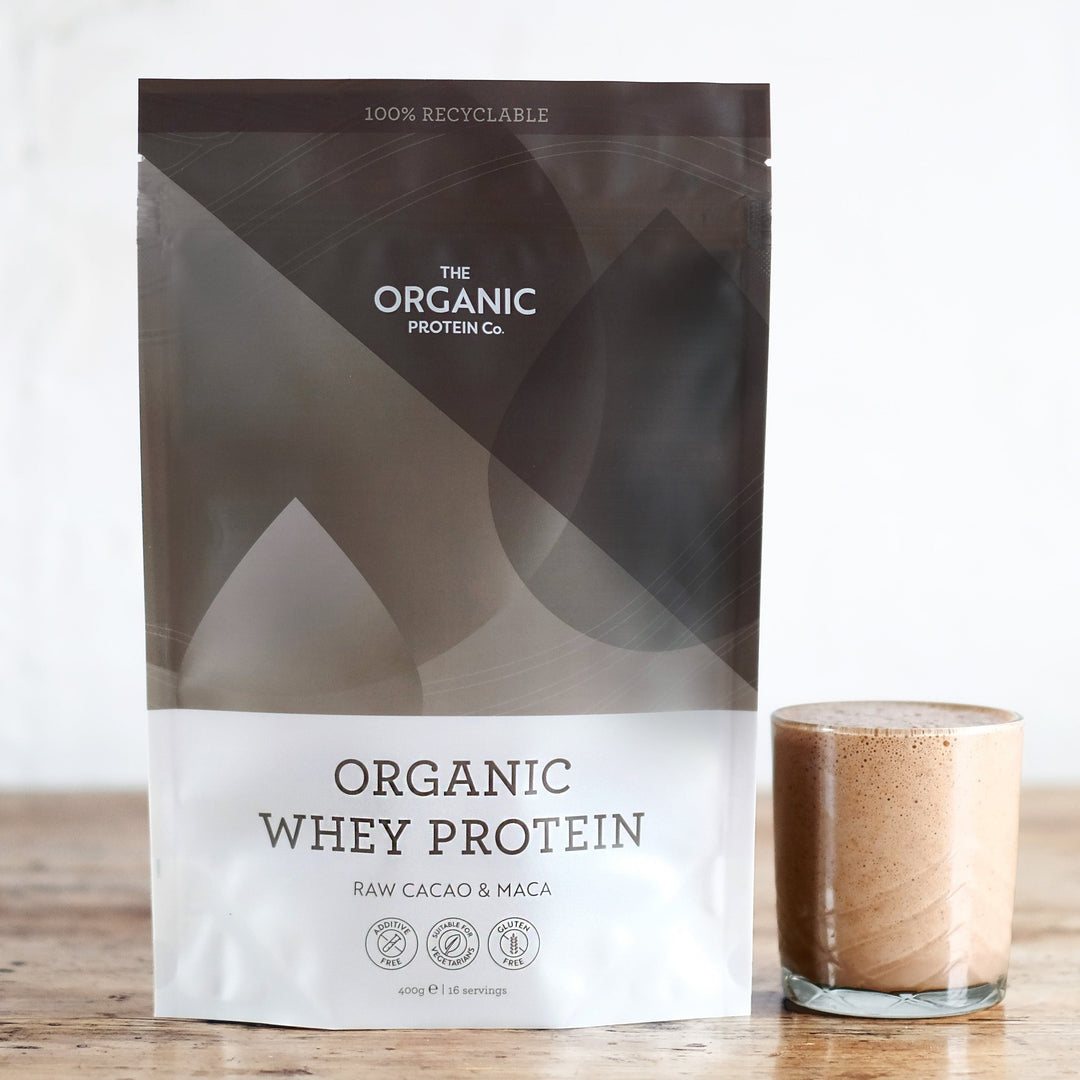 Organic Whey Protein Chocolate - Raw Cacao & Maca